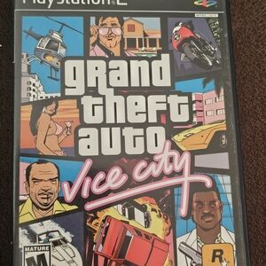 Sony PS2 Grand Theft Auto: Vice City - Black Complete With Manuel & Map